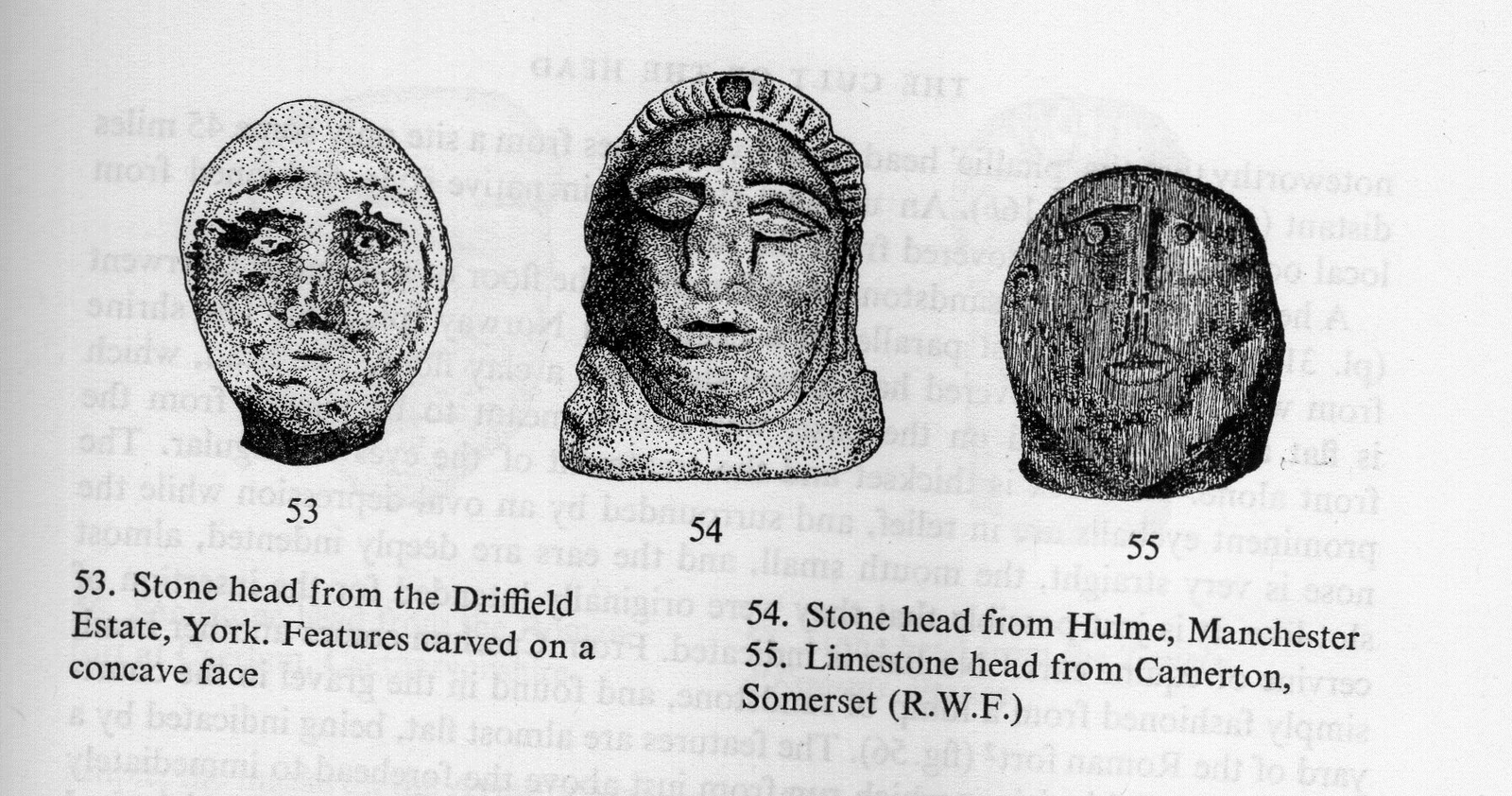 Celtic Heads from Anne Ross Book