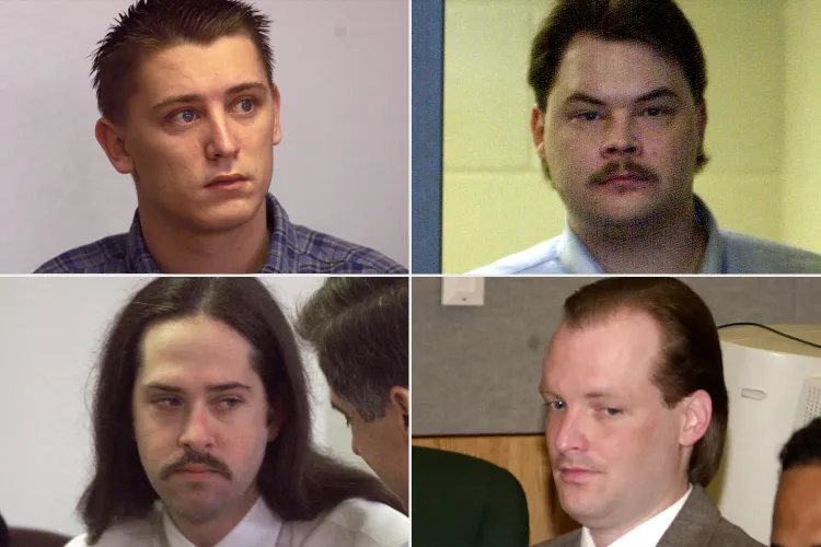 The Yogurt Shop Murders Initial Suspects Maurice Pierce, Robert Springsteen, Forrest Welborn and Michael Scott (Source: People Magazine)