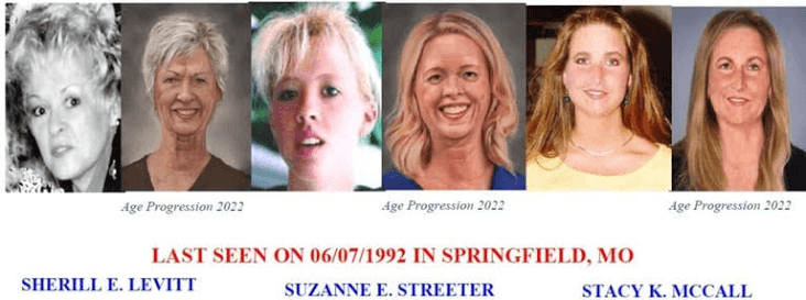 The Springfield Three Disappearance (1992) 4 Age Progression Images of the Springfield Three, Source: FBI