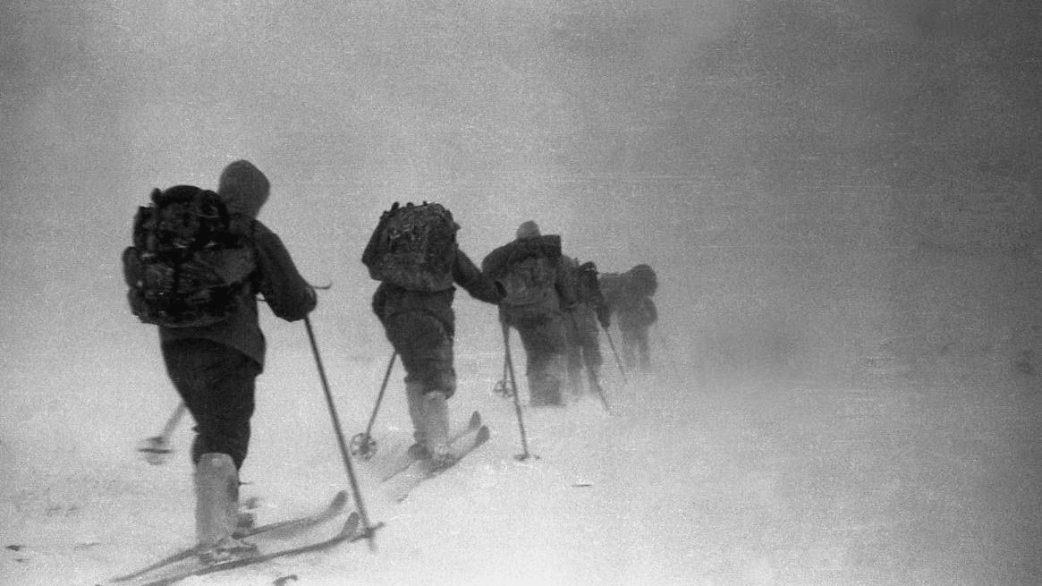 Dyatlov Pass Expedition in Snow, Source: BBC
