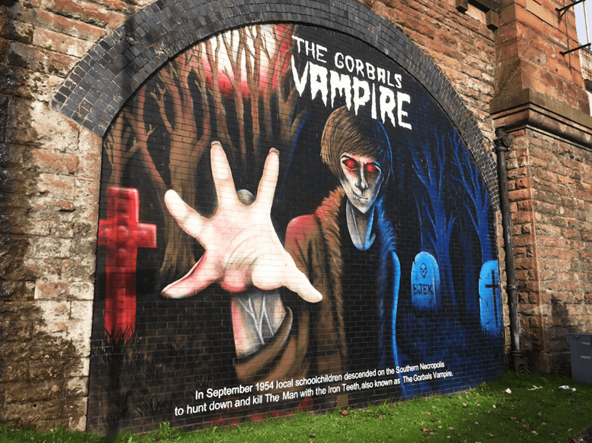 The Gorbals Vampire: The Night Glasgow’s Children Went Hunting 4 Artwork Depicting The Gorbals Vampire in Glasgow's Gorbals District