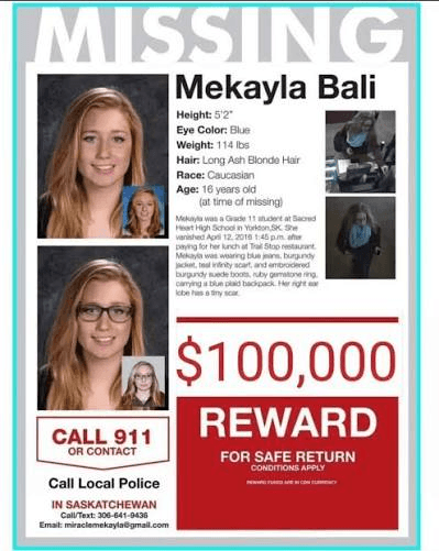 Mekayla Bali: An Eerie Disappearance 6 An Instagram Post from a Page Dedicated to Help Find Mekayla Bali