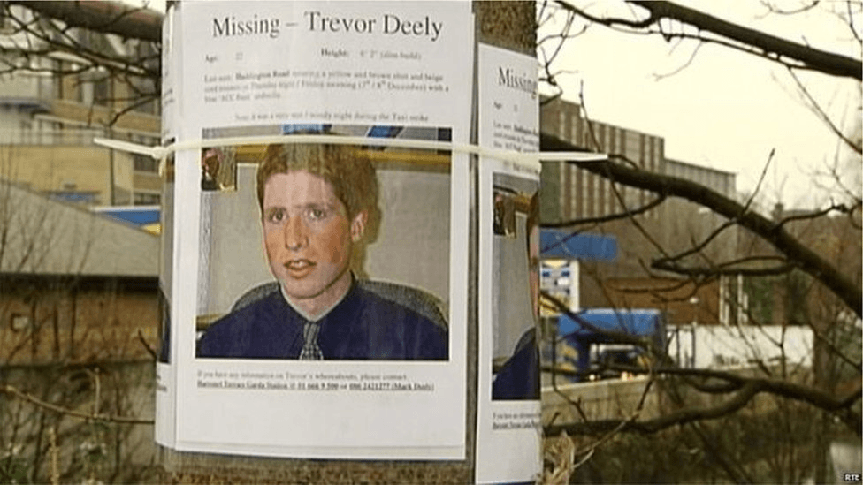 Missing Person Poster for Trevor Deely, Source: BBC
