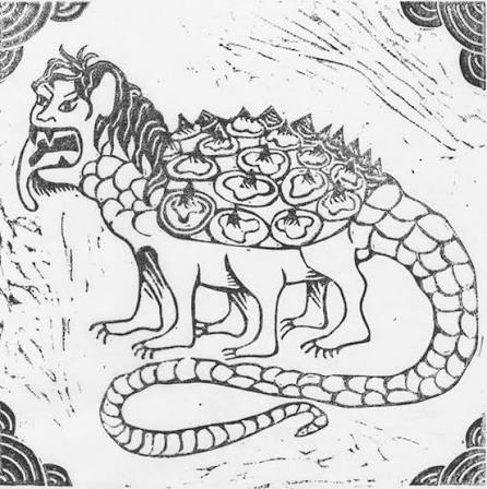 Illustration of the Tarasque Legend