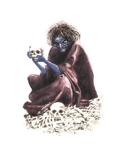 Illustration of the Blue-Faced Witch, Source: VoVatia
