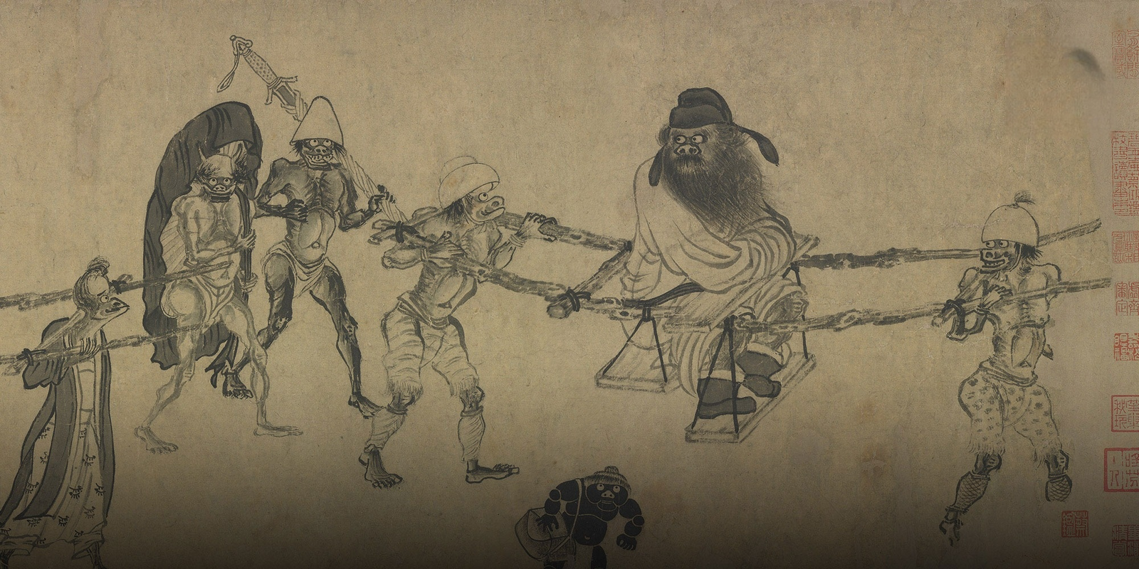 Top 5 Chinese Folklore Stories That Will Leave You Wondering 5 An Image of Zhong Kui, The Vanquisher of Ghosts and Evil Beings, by Gong Kai